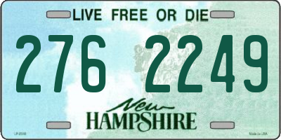 NH license plate 2762249