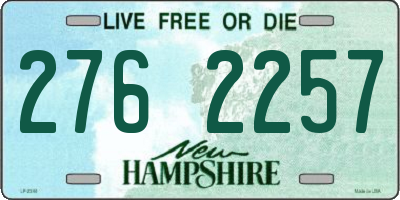 NH license plate 2762257