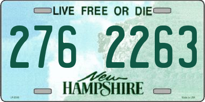 NH license plate 2762263