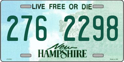 NH license plate 2762298