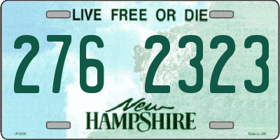 NH license plate 2762323