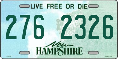 NH license plate 2762326