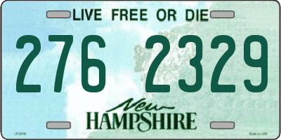 NH license plate 2762329