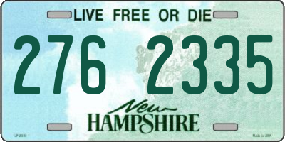 NH license plate 2762335