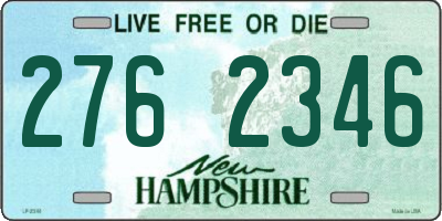 NH license plate 2762346