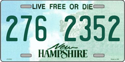 NH license plate 2762352
