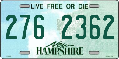 NH license plate 2762362