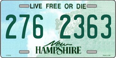 NH license plate 2762363