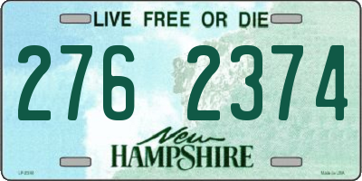 NH license plate 2762374
