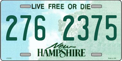 NH license plate 2762375