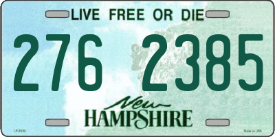 NH license plate 2762385