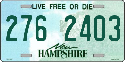 NH license plate 2762403