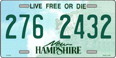 NH license plate 2762432