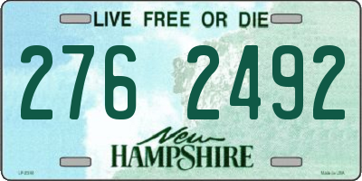 NH license plate 2762492