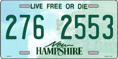 NH license plate 2762553