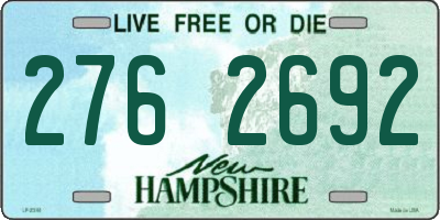 NH license plate 2762692