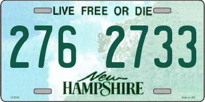 NH license plate 2762733