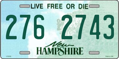 NH license plate 2762743