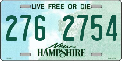 NH license plate 2762754