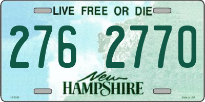 NH license plate 2762770