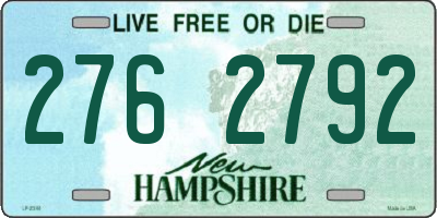 NH license plate 2762792