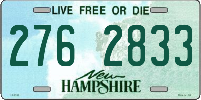 NH license plate 2762833