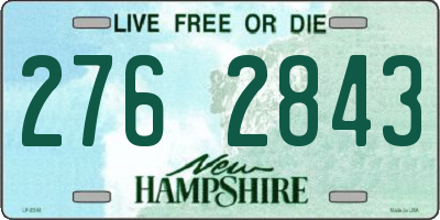 NH license plate 2762843