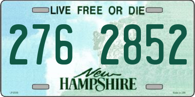 NH license plate 2762852