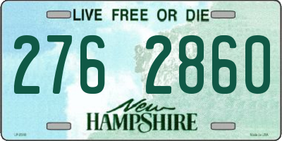 NH license plate 2762860