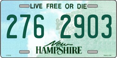 NH license plate 2762903