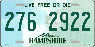 NH license plate 2762922