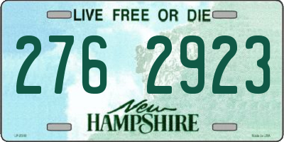 NH license plate 2762923