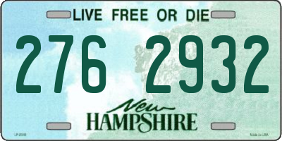 NH license plate 2762932