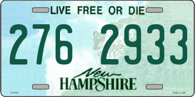 NH license plate 2762933