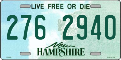 NH license plate 2762940