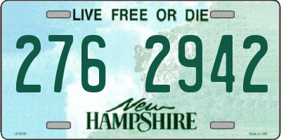 NH license plate 2762942