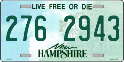 NH license plate 2762943