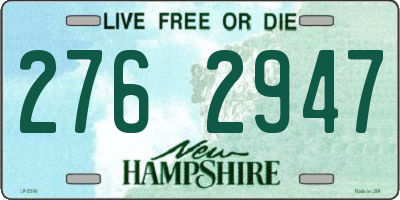 NH license plate 2762947