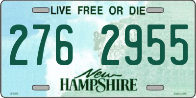 NH license plate 2762955