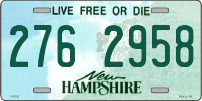 NH license plate 2762958