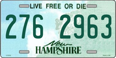 NH license plate 2762963