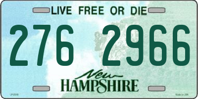 NH license plate 2762966