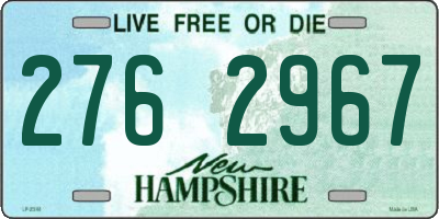 NH license plate 2762967