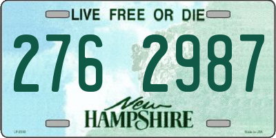 NH license plate 2762987