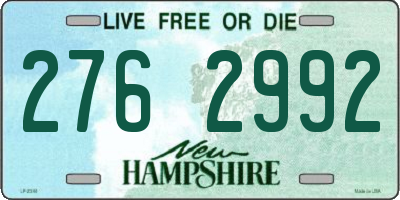 NH license plate 2762992