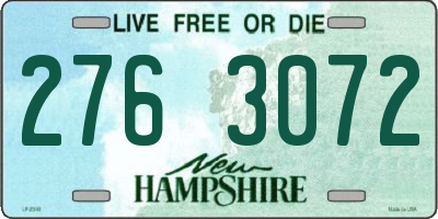 NH license plate 2763072