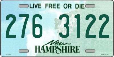 NH license plate 2763122