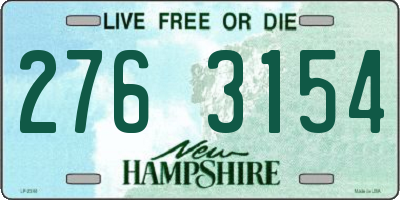 NH license plate 2763154