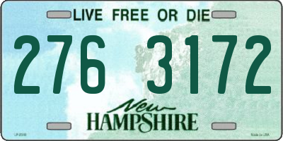 NH license plate 2763172