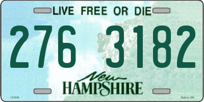 NH license plate 2763182